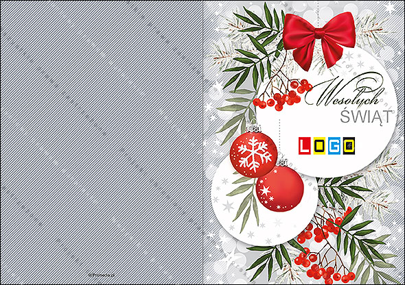 Kartki świąteczne nieskładane - BN1-014 awers