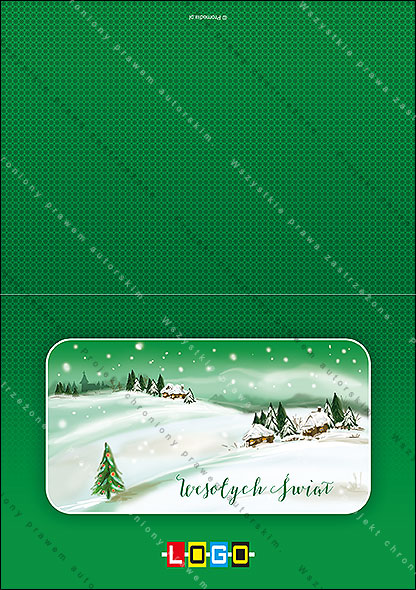 Kartki świąteczne nieskładane - BN1-271 awers