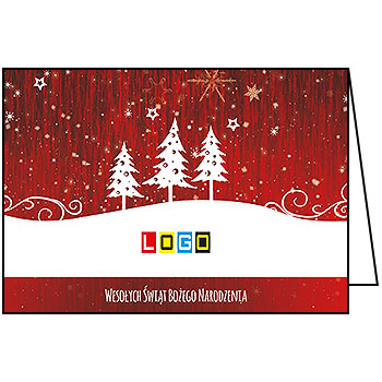 Kartki świąteczne BN1-366 dla firm z Twoim LOGO - Karnet składany BN1