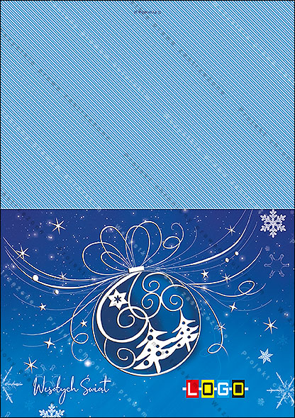 Kartki świąteczne nieskładane - BN1-369 awers