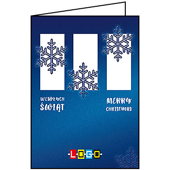 Kartki świąteczne BN1-377 dla firm z Twoim LOGO - Karnet składany BN1