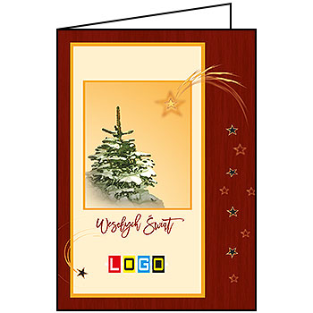 Kartki świąteczne BN1-382 dla firm z Twoim LOGO - Karnet składany BN1