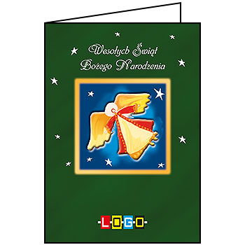 Kartki świąteczne BN1-387 dla firm z Twoim LOGO - Karnet składany BN1