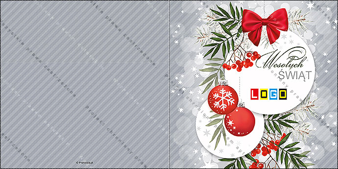 Kartki świąteczne nieskładane - BN2-014 awers