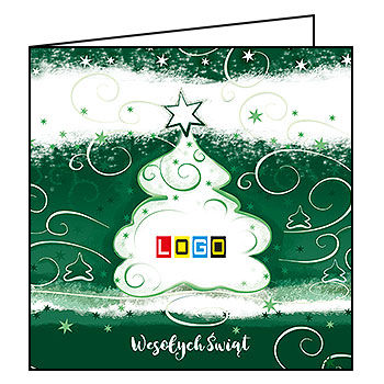 Kartki świąteczne BN2-202 dla firm z Twoim LOGO - Karnet składany BN2