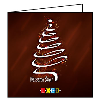 Kartki świąteczne BN2-205 dla firm z Twoim LOGO - Karnet składany BN2