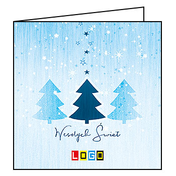 Kartki świąteczne BN2-219 dla firm z Twoim LOGO - Karnet składany BN2