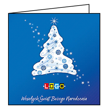 Kartki świąteczne BN2-221 dla firm z Twoim LOGO - Karnet składany BN2