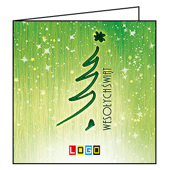 Kartki świąteczne BN2-224 dla firm z Twoim LOGO - Karnet składany BN2