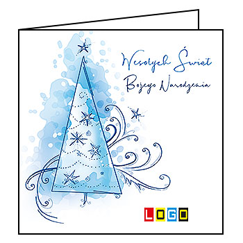 Kartki świąteczne BN2-226 dla firm z Twoim LOGO - Karnet składany BN2
