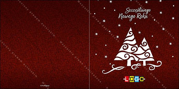 Kartki świąteczne nieskładane - BN2-228 awers