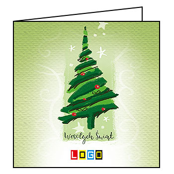 Kartki świąteczne BN2-229 dla firm z Twoim LOGO - Karnet składany BN2