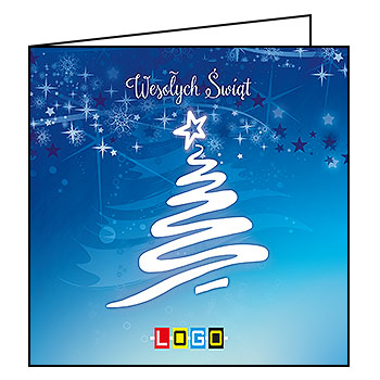 Kartki świąteczne BN2-231 dla firm z Twoim LOGO - Karnet składany BN2