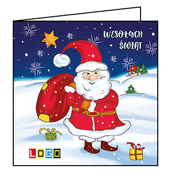 Kartki świąteczne BN2-232 dla firm z Twoim LOGO - Karnet składany BN2