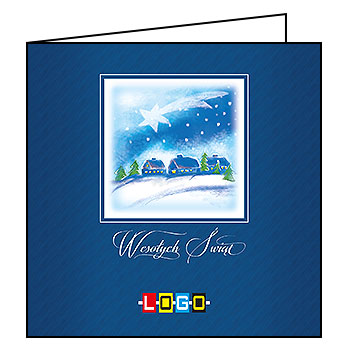 Kartki świąteczne BN2-235 dla firm z Twoim LOGO - Karnet składany BN2