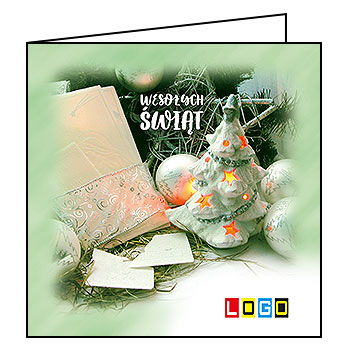 Kartki świąteczne BN2-253 dla firm z Twoim LOGO - Karnet składany BN2