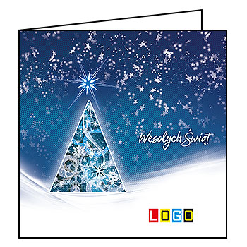 Kartki świąteczne BN2-262 dla firm z Twoim LOGO - Karnet składany BN2