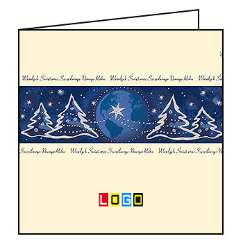 Kartki świąteczne BN2-265 dla firm z Twoim LOGO - Karnet składany BN2