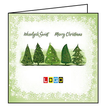 Kartki świąteczne BN2-267 dla firm z Twoim LOGO - Karnet składany BN2