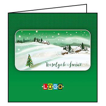 Kartki świąteczne BN2-271 dla firm z Twoim LOGO - Karnet składany BN2