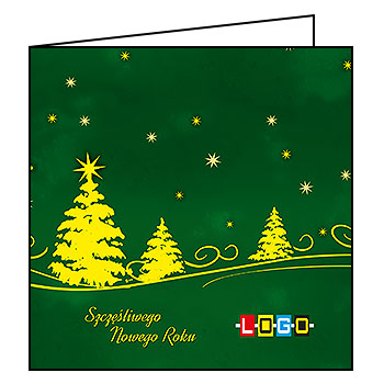 Kartki świąteczne BN2-273 dla firm z Twoim LOGO - Karnet składany BN2