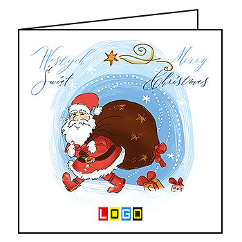 Kartki świąteczne BN2-274 dla firm z Twoim LOGO - Karnet składany BN2