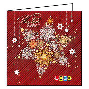 Kartki świąteczne BN2-285 dla firm z Twoim LOGO - Karnet składany BN2