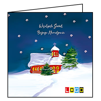 Kartki świąteczne BN2-288 dla firm z Twoim LOGO - Karnet składany BN2