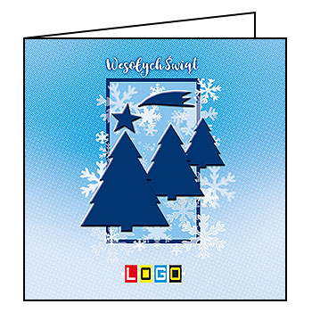 Kartki świąteczne BN2-289 dla firm z Twoim LOGO - Karnet składany BN2