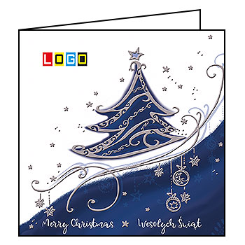 Kartki świąteczne BN2-294 dla firm z Twoim LOGO - Karnet składany BN2
