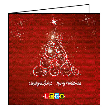 Kartki świąteczne BN2-299 dla firm z Twoim LOGO - Karnet składany BN2