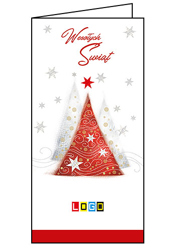 Kartki świąteczne BN3-085 dla firm z Twoim LOGO - Karnet składany BN3
