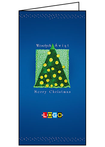 Kartki świąteczne BN3-090 dla firm z Twoim LOGO - Karnet składany BN3