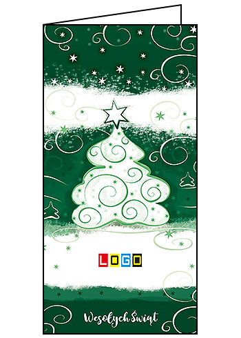 Kartki świąteczne BN3-202 dla firm z Twoim LOGO - Karnet składany BN3