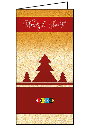 Kartki świąteczne BN3-203 dla firm z Twoim LOGO - Karnet składany BN3