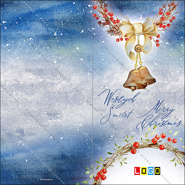 Kartki świąteczne nieskładane - BN3-204 awers