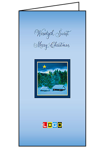 Kartki świąteczne BN3-213 dla firm z Twoim LOGO - Karnet składany BN3