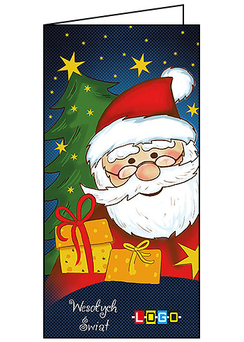Kartki świąteczne BN3-218 dla firm z Twoim LOGO - Karnet składany BN3