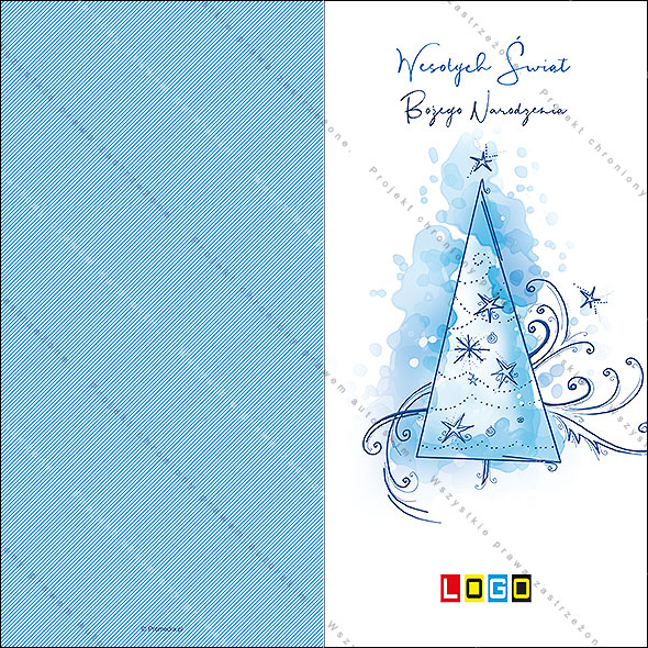 Kartki świąteczne nieskładane - BN3-226 awers
