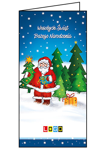 Kartki świąteczne BN3-236 dla firm z Twoim LOGO - Karnet składany BN3