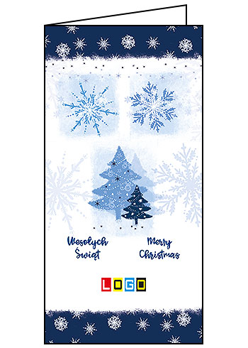 Kartki świąteczne BN3-249 dla firm z Twoim LOGO - Karnet składany BN3