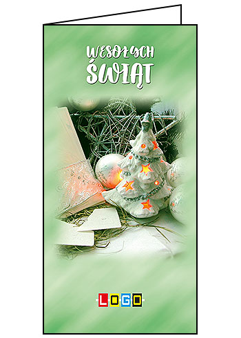 Kartki świąteczne BN3-253 dla firm z Twoim LOGO - Karnet składany BN3