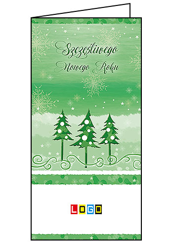 Kartki świąteczne BN3-255 dla firm z Twoim LOGO - Karnet składany BN3