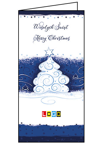 Kartki świąteczne BN3-256 dla firm z Twoim LOGO - Karnet składany BN3