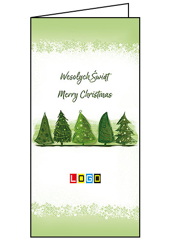 Kartki świąteczne BN3-267 dla firm z Twoim LOGO - Karnet składany BN3