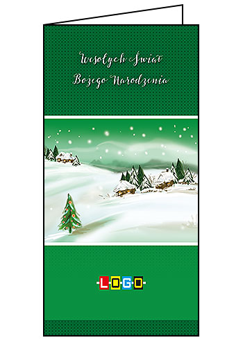 Kartki świąteczne BN3-271 dla firm z Twoim LOGO - Karnet składany BN3