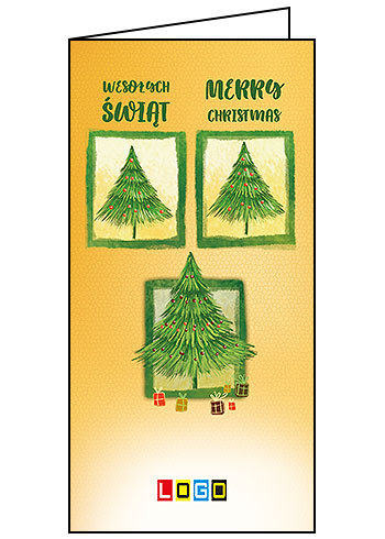 Kartki świąteczne BN3-277 dla firm z Twoim LOGO - Karnet składany BN3