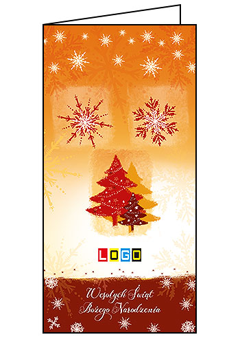 Kartki świąteczne BN3-278 dla firm z Twoim LOGO - Karnet składany BN3
