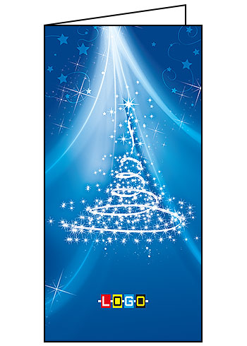 Kartki świąteczne BN3-287 dla firm z Twoim LOGO - Karnet składany BN3