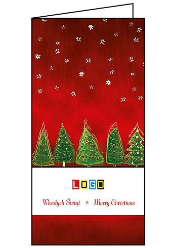 Kartki świąteczne BN3-293 dla firm z Twoim LOGO - Karnet składany BN3